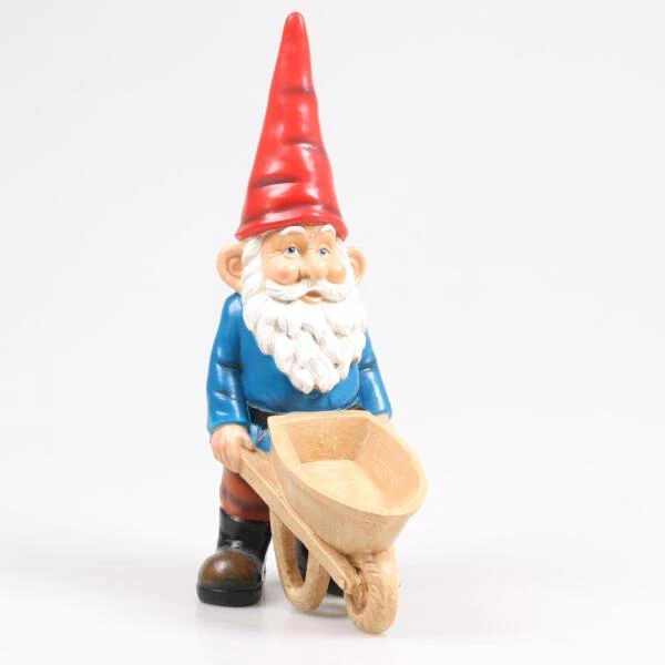 Kabouter Shiny Met Kruiwagen - 30 Cm 3 Kabouter Shiny Met Kruiwagen - 30 Cm