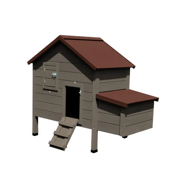 Kippenhok Chalet Flora Met Legnest - 126 × 62 × 107 Cm 4 Kippenhok Chalet Flora Met Legnest - 126 × 62 × 107 Cm - Afbeelding 2