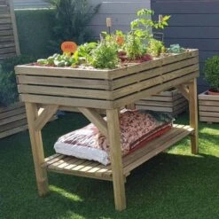 Moestuinbak 108 L Verhoogd - 100 × 60 × 80 Cm -Tuin Series Winkel moestuinbak kub verhoogd 1561757134 1 600