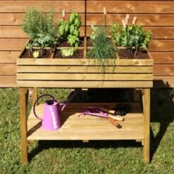 Moestuinbak 108 L Verhoogd - 100 × 60 × 80 Cm -Tuin Series Winkel moestuinbak kub verhoogd 1561757194 1 600